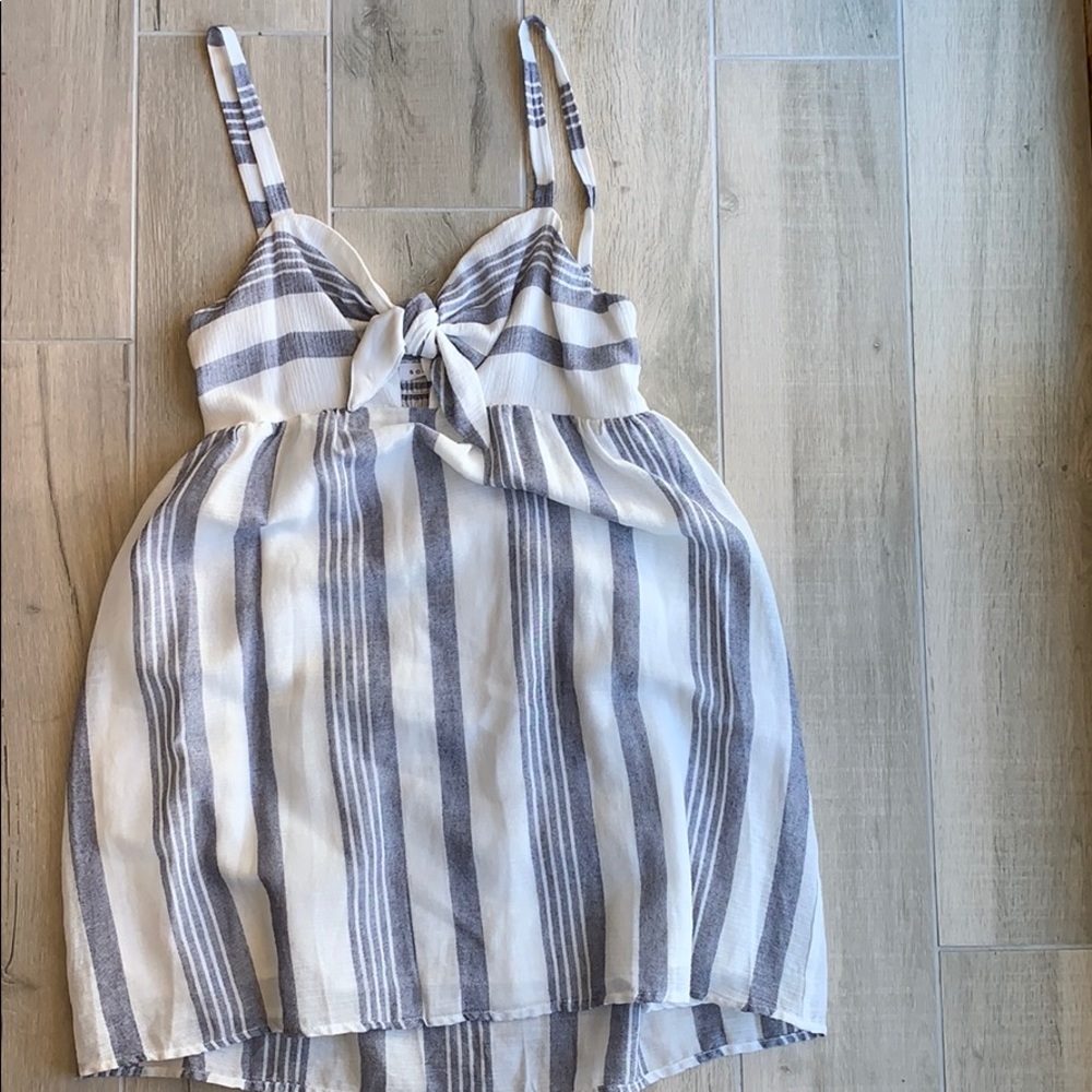 Pinstriped Mini Dress